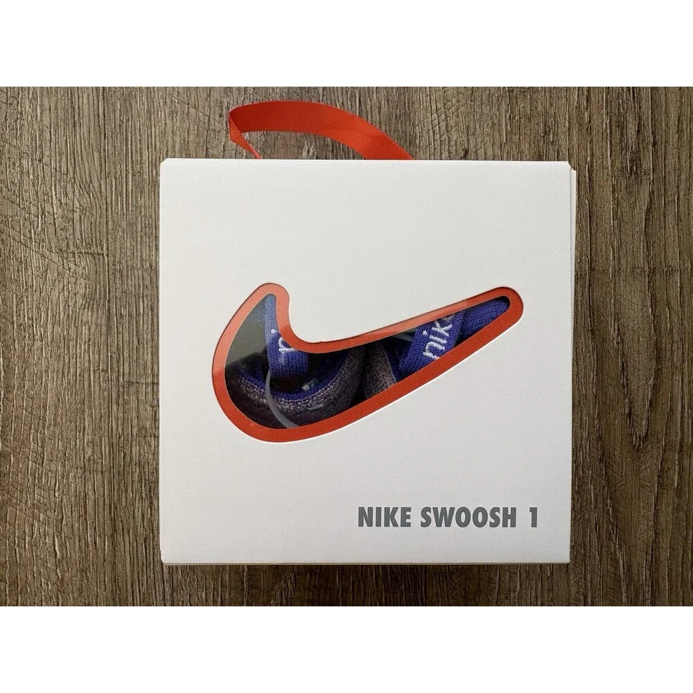 Nike Swoosh 1 TD Infant Flyknit Shoes Sapphire Lt Magenta Sz 3C FB3244-501